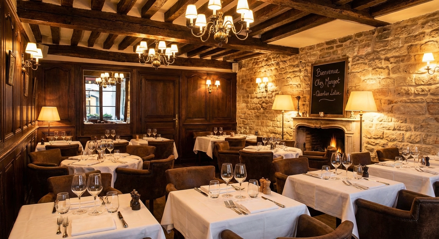 Réservation restaurant Le Chalet Saint-Michel - Contact et accès Quartier Latin Paris